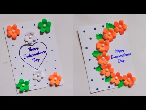 {last minute}2 easy & beautiful independence day card /tricolour handmade card/15th august special