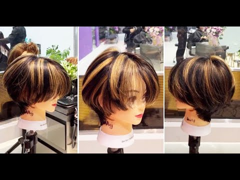 Creative Short Layered Bob Haircut for Women | Perfect Bob Hair Cut & Fix a Bob Hair