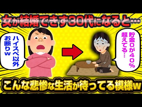 【悲報】婚活女子が結婚できずに30代を迎えてしまった結果、こんな悲惨な生活になる模様…