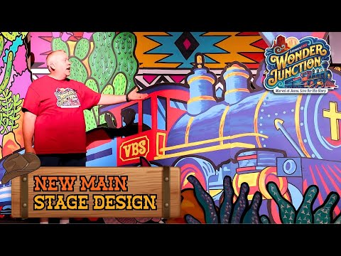 Our BRAND-NEW Main Stage | Wonder Junction VBS: Decorations