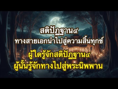 สติปัฏฐาน4 วิธีดับทุกข์แบบถาวร | คู่มือนักปฏิบัติที่ไม่ต้องการเกิดอีก