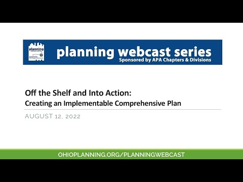 Off the Shelf and Into Action: Creating an Implementable Comprehensive Plan