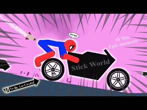 10 Min Best falls | Stickman Dismounting funny and epic moments | Like a boss compilation #648