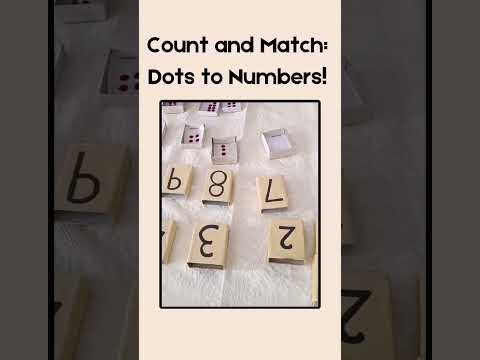 Matching Dots to Numbers: Counting Fun for Kids! #earlymathskills #countingnumbers