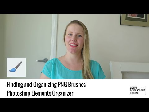 How to Find PNG Brushes in Photoshop Elements Organizer