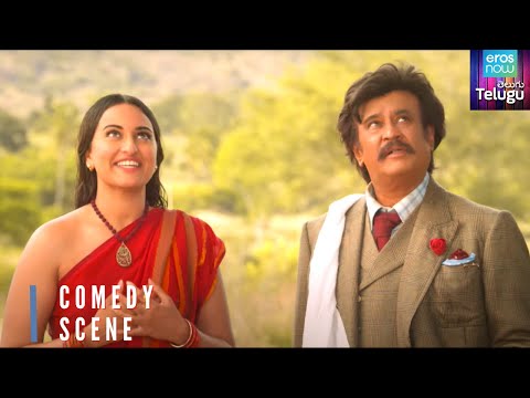 Cute Sonakshi Sinha With Rajnikanth | Lingaa Movie Comedy Scene | Telugu Movie