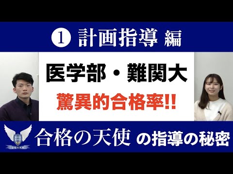 医学部・難関大へ高い合格率を叩き出す合格の天使の指導の秘密｜計画指導編