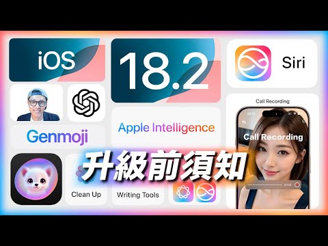 Apple Intelligence 你必須知道的事  iPhone iOS 18.2 AI 功能 🍎