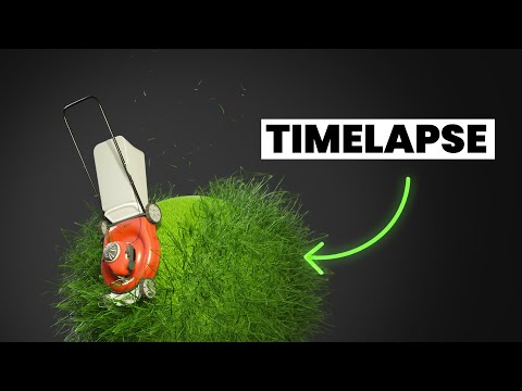 Lawn Mower in Blender | Timelapse