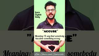 Accuse #letslearnenglish