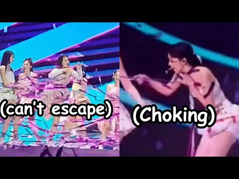 Twice almost got accident while performing, mina got choke by her