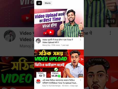 Best Time to Uploding Video On Youtube Channeal 2024 / The Best Time Upload on shorts #shorts #viral