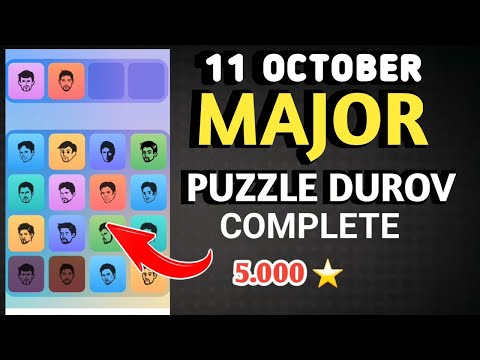 MAJOR PUZZLE DUROV SOLVED TODAY 11 OCTOBER | MAJOR DAILY COMBO CARD 11 OCTOBER | MAJOR PUZZLE DUROV