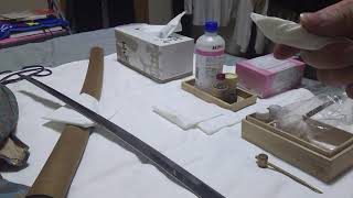 日本刀の手入れ「ハバキの付け外し方」Japanese sword care 「HABAKI」way with Remove