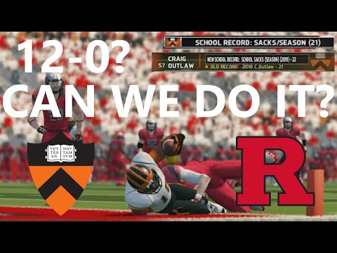 CAN WE GO UNDEFEATED? Princeton Dynasty NCAA Football 14 Teambuilder Dynasty S7E12