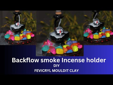 How to make Backflow smoke incense shivling holder |shivling |moulditclay |craft |homedecor |diy