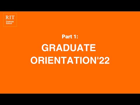 2022 Graduate Orientation