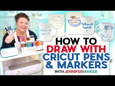 How To Draw With Cricut Pens And Markers | Make Cards, Posters, Mugs!