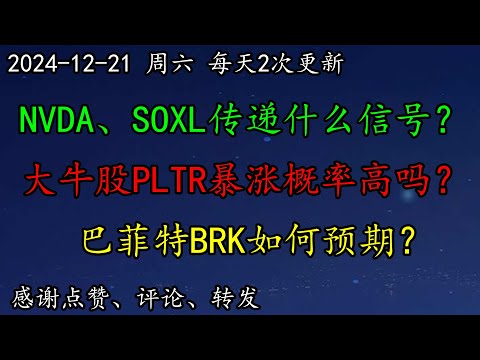 美股 美联储官员密集发声，分歧加剧！NVDA、SOXL传递什么信号？走势悲观？大牛股PLTR暴涨概率高吗？巴菲特BRK如何预期？ARM走势什么意思？PYPL如何分析？DIS、QCOM、ASML