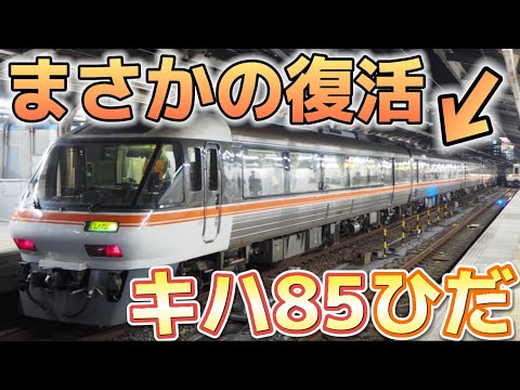 【まさかの復活】キハ85系  臨時特急ひだ82号を名古屋駅で撮影してきた！