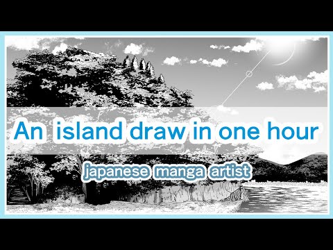 【1hour drawing】island japanese manga