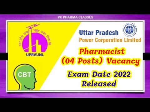 Pharmacist Vacancy 2022 || UPPCL Pharmacist Admit Card || UPRVUNL Pharmacist Exam Syllabus #pharmacy