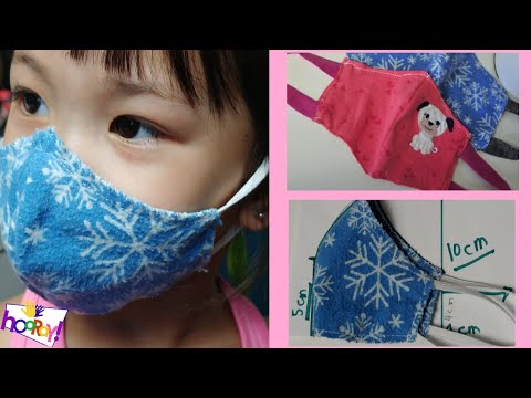 Face Mask for Children Size Pattern: Step by Step Easy to Follow Tutorial #DIY #StayhomeWithme