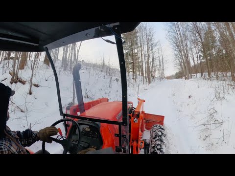 Last Day of Plowing Snow! Nearly Destroyed A Handicap Ramp!