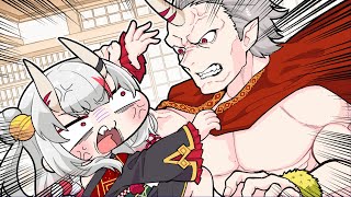 Nakiri Ayame being in a real fight with Dad-Nakiri【Komainu/Clip/Hololive】