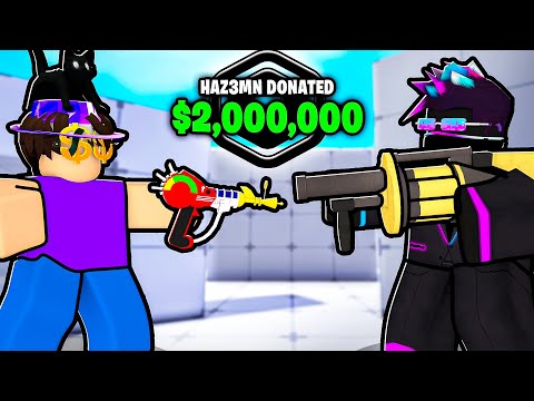 I 1v1ed HAZEM for $2,000,000 Robux in Roblox Rivals!