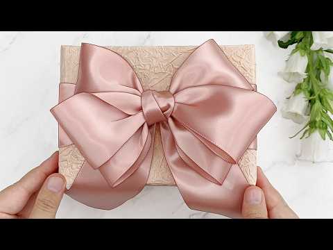 Gift Wrapping Ideas｜How to Wrap a Gift + DIY Ribbon Bow Tutorial (선물포장)