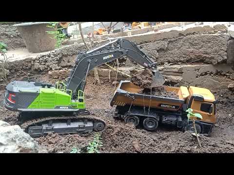 pembuatan tapakan untuk pengisian batubara #rc #kontruksi #toys #viral #rcconstruction #mainananak