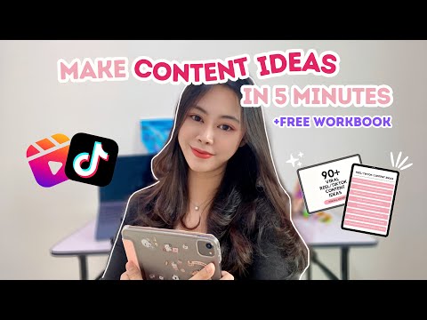 HOW I CREATE SOCIAL MEDIA CONTENT IDEAS FOR INSTAGRAM REEL & TIKTOK IN 2023 [FREE WORKBOOK]