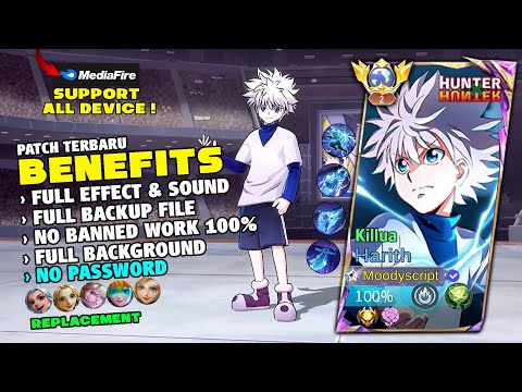 UPDATED! | Harith Killua HXH Hunter X Hunter Skin Script No Password | Full Effect & Full Sound MLBB