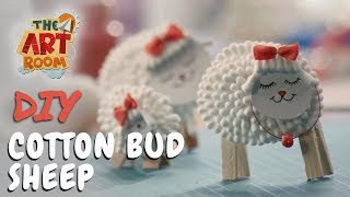 The Art Room Cotton Bud Sheep Best out of Waste Easy Crafts for Kids