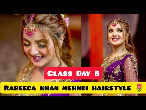 mehndi hairstyle | rabeeca khan hairstyle | mehndi hairstyle for girls |  | hair style girl |