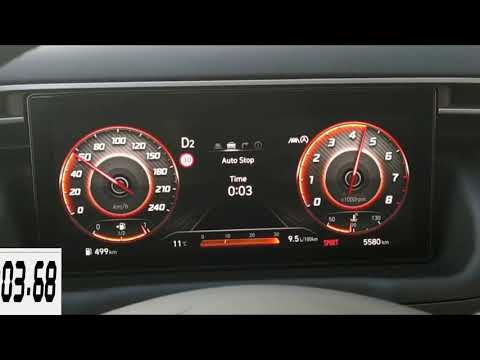 Hyundai Tucson 1.6 Turbo 180ps 0-100km/h 7DCT 48V Hybrid 4WD 2021 Acceleration Test  | PeriTroxon.gr