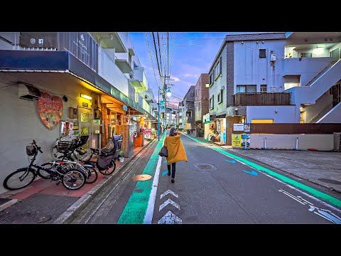 Suburban Tokyo - Evening Walk in Futako-Tamagawa, Japan • 4K HDR