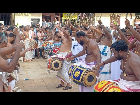 പഴയന്നൂർ നിറമാല പഞ്ചവാദ്യം :- പതികാലം മദ്ദള താളവട്ടം & തീര് - ഏലൂർ ആരുൺ ദേവ് വാര്യർ.#panchavadyam.