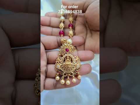 #TrendingCollections watsapp7416894838 #beadsmala #beadschainwithpendant #pearlmala #beadschains