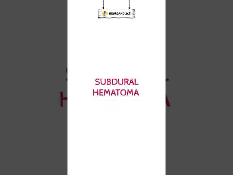 OMG! Subdural hematoma in 1 minute! #neurologyin1minute #shorts #short