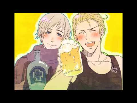 Mawaru Chikyuu Rondo Germany x Russia [Beer Cans and Vodka Shots]