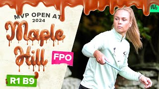 2024 MVP Open | FPO R1B9 | Handley, Scoggins, Gannon, Tattar | Jomez Disc Golf