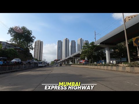 4K Drive on Express Highway of Mumbai | Skyscraper City Drive