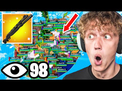 100 Players Scrim ONLY Using Combat Shotgun! (BROKEN)