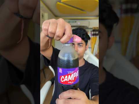 Trying CAMPA COLA for the First Time🤔🔥| Review  #tsmbruh #food #shortaday #ytshorts #campacola