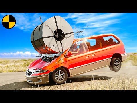 Road Potholes and Bumps Crashes #02 😱 BeamNG.Drive