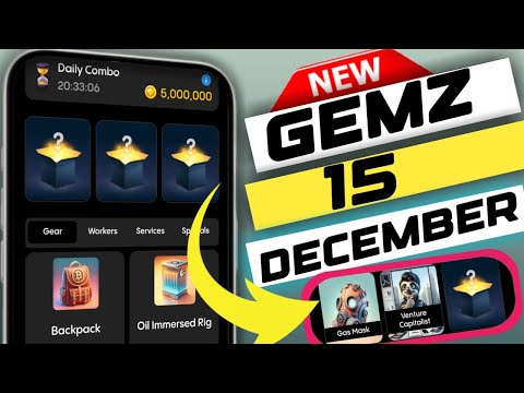 gemz daily combo today 15 december | gemz today combo card |  #gemz #gemzdailycombo #mk_khizar_tech