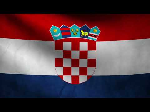 [10 Hours] Croatia Flag Waving - Video & Audio - Waving Flags