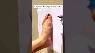 How to find the right shoe size online!! #shoehacks #shoes